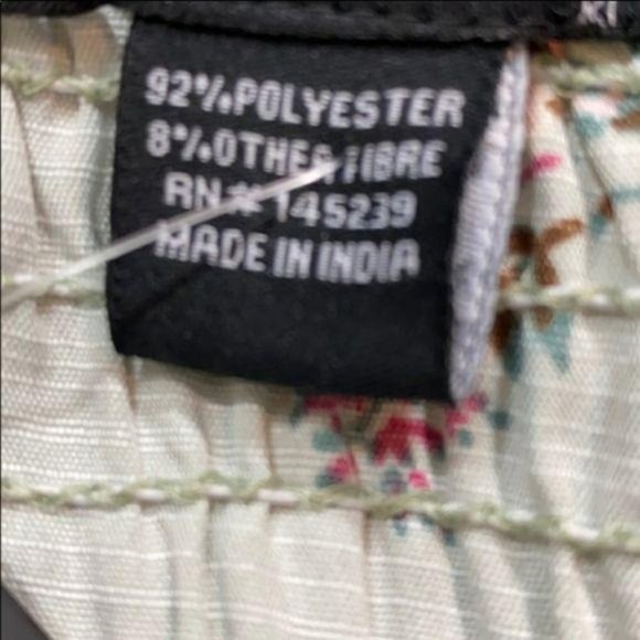 Sage Green Floral Banded Summer Sun Dress - Picture 7 of 7